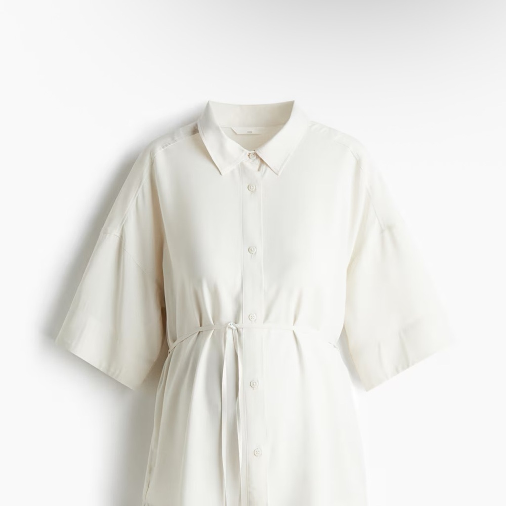 H&M White Button Down Shirt Maternity